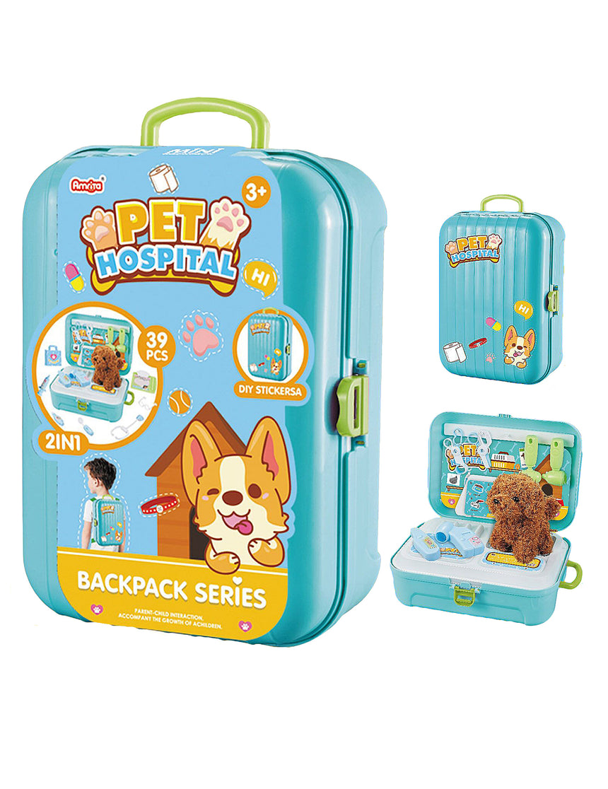 Kit de jeu vétérinaire avec tous ses accessoires
