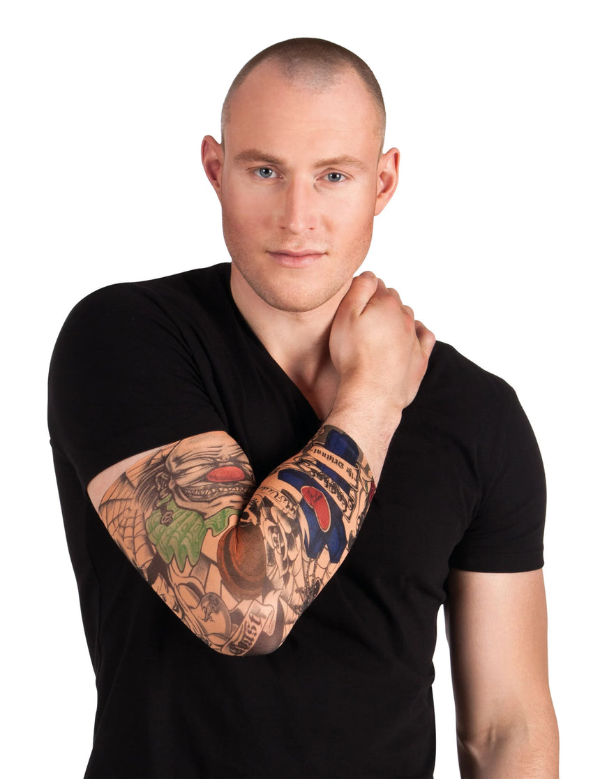 Manches tatouages clown adulte