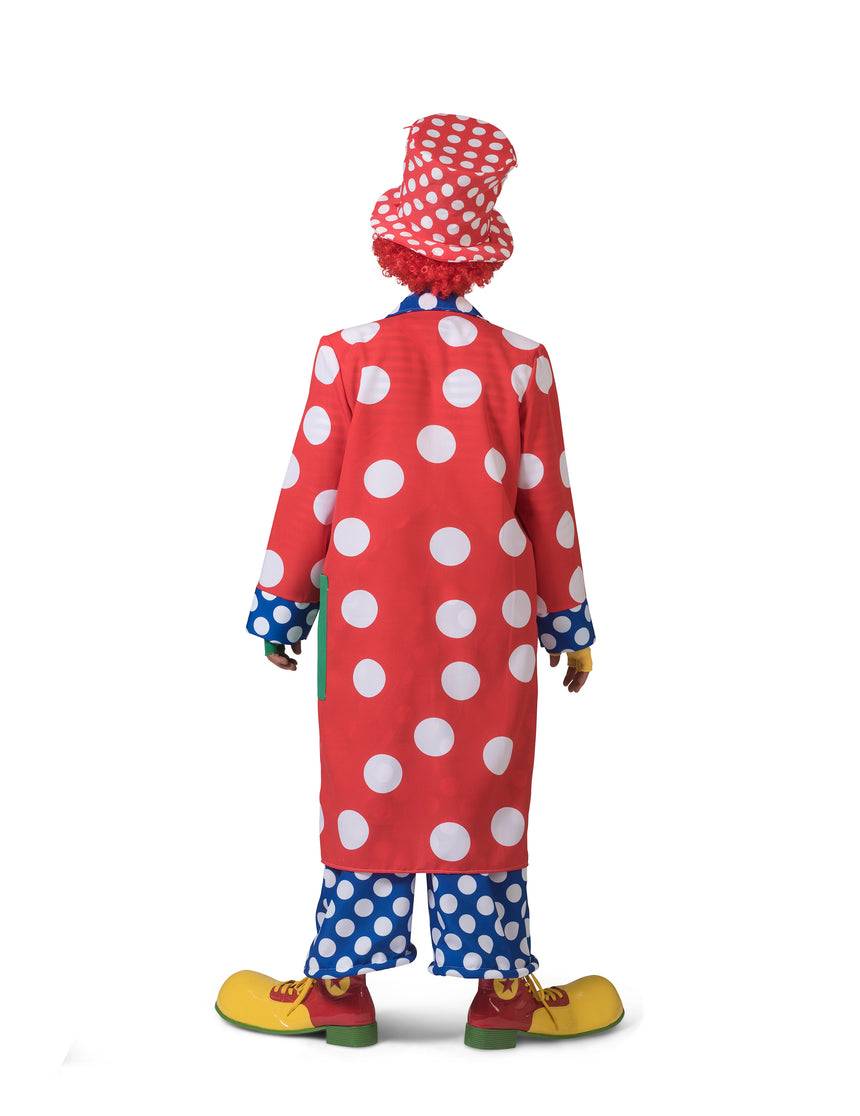 Manteau clown à pois homme