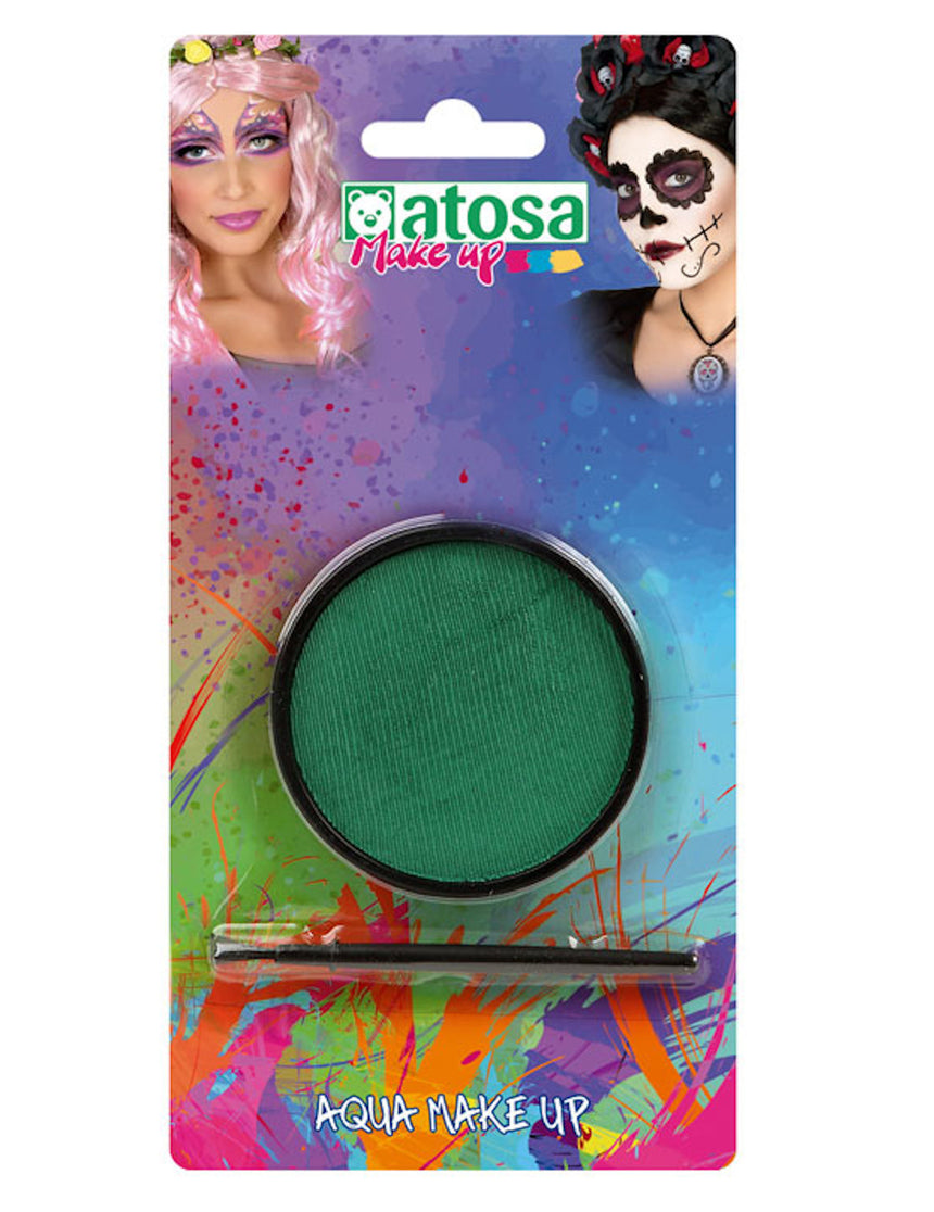 Maquillage à l'eau vert irisé pailleté 12 g