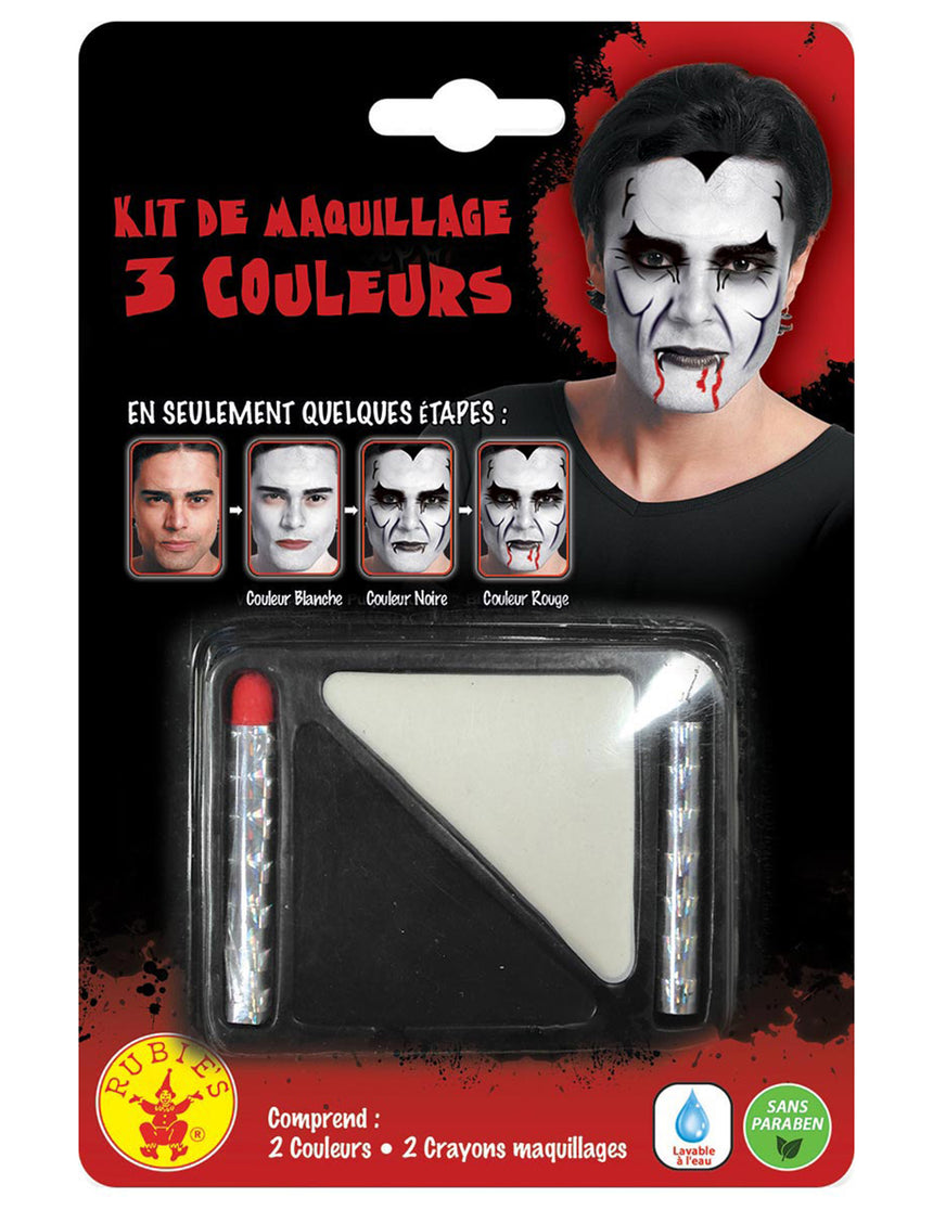 Maquillage noir et blanc + 2 crayons