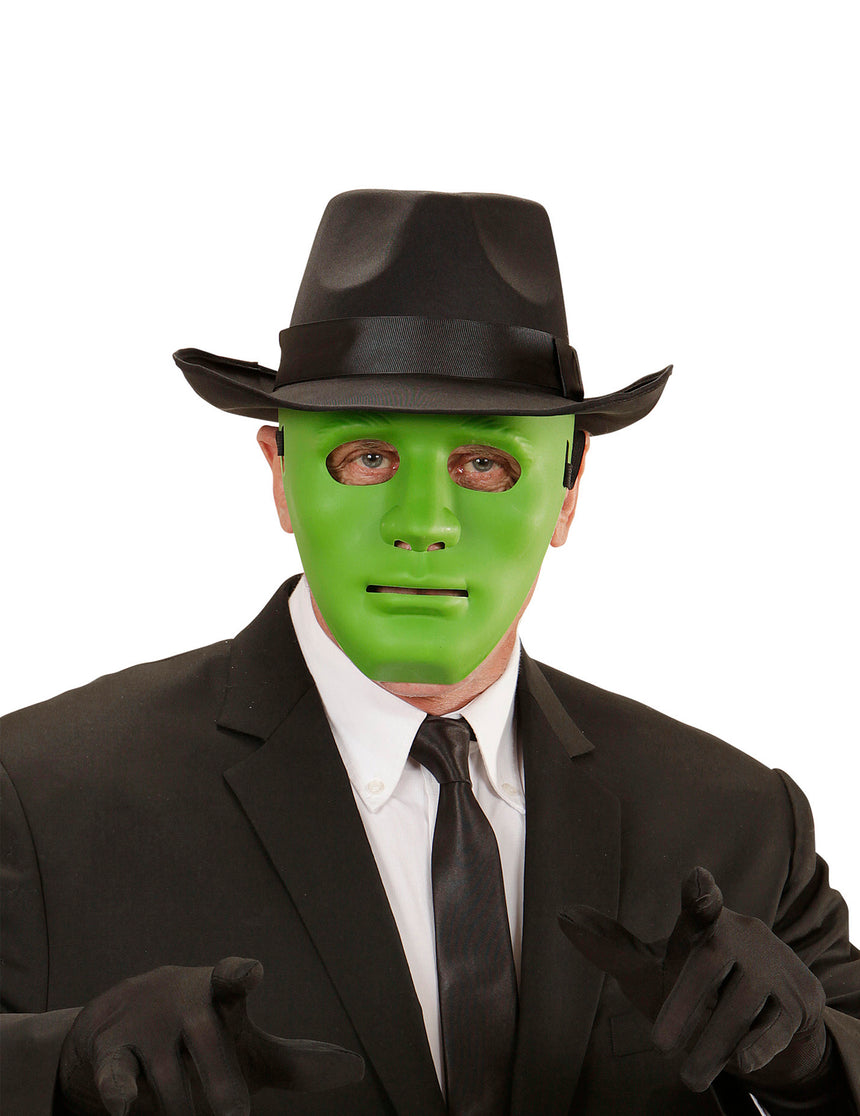 Masque anonyme vert adulte