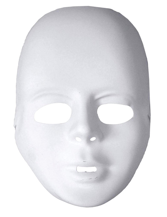 Masque blanc en plastique