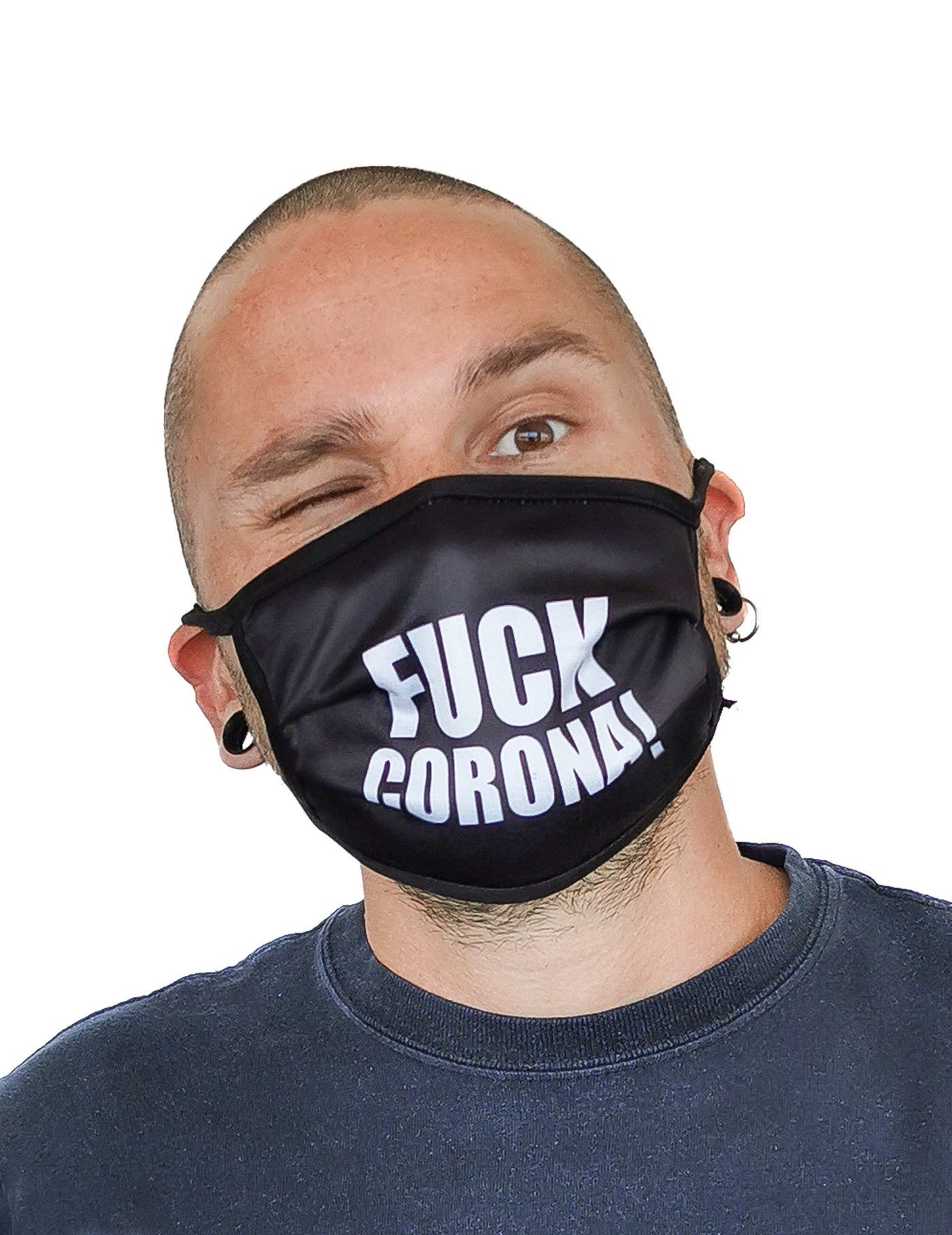 Masque cache nez imprimé fuck adulte