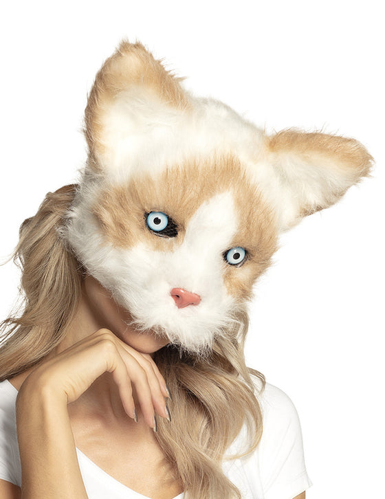 Masque chat peluche adulte