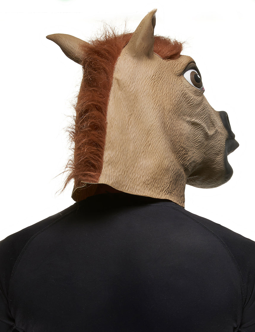 Masque cheval marron adulte