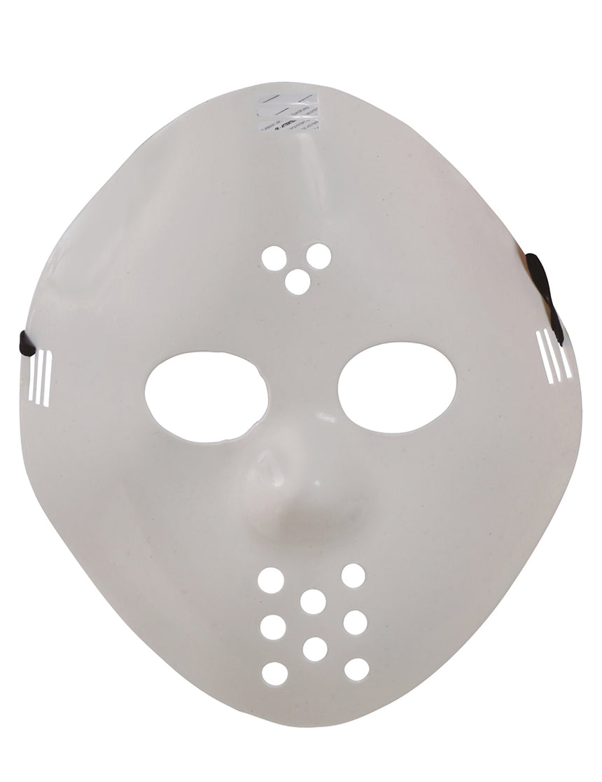 Masque de hockey blanc adulte