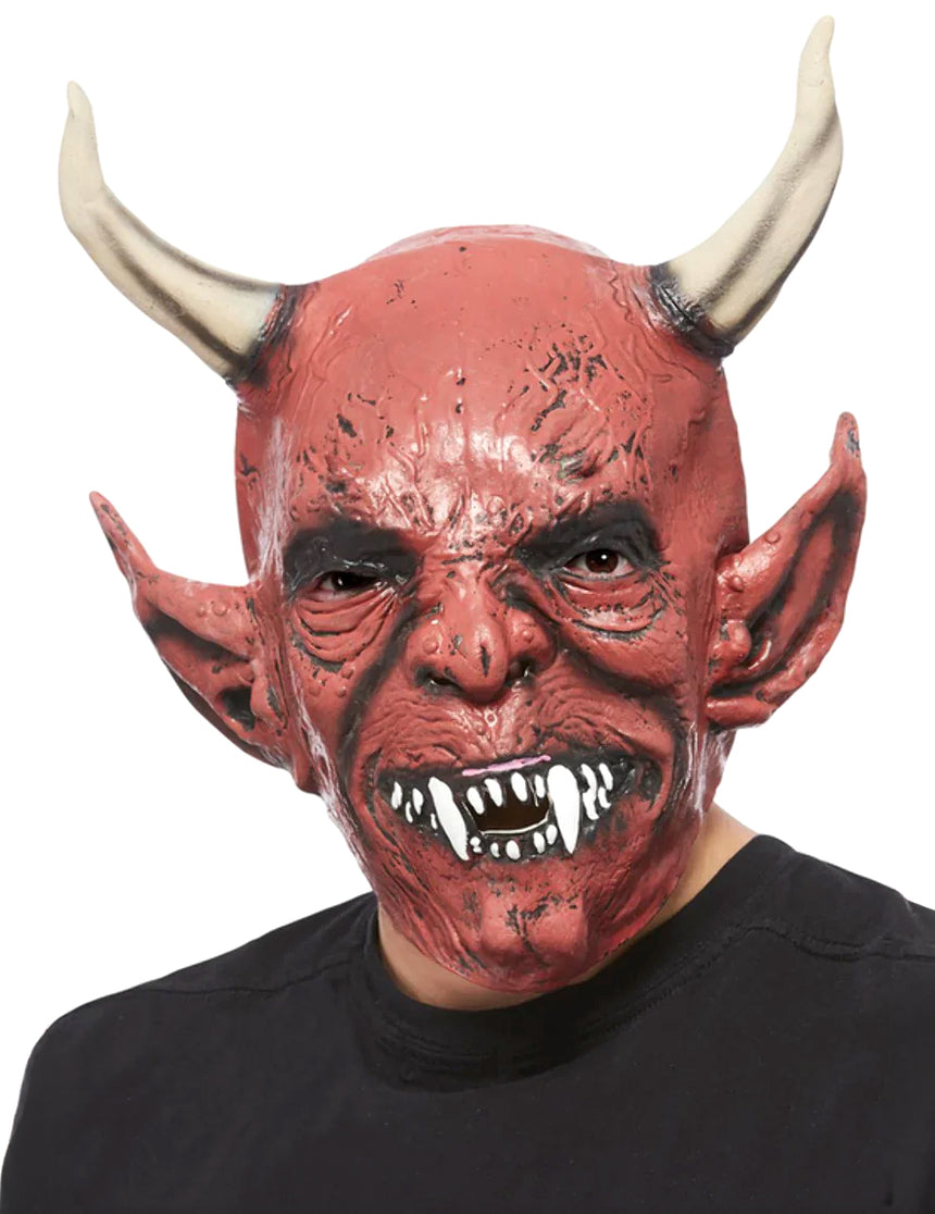 Masque démon à cornes adulte Halloween