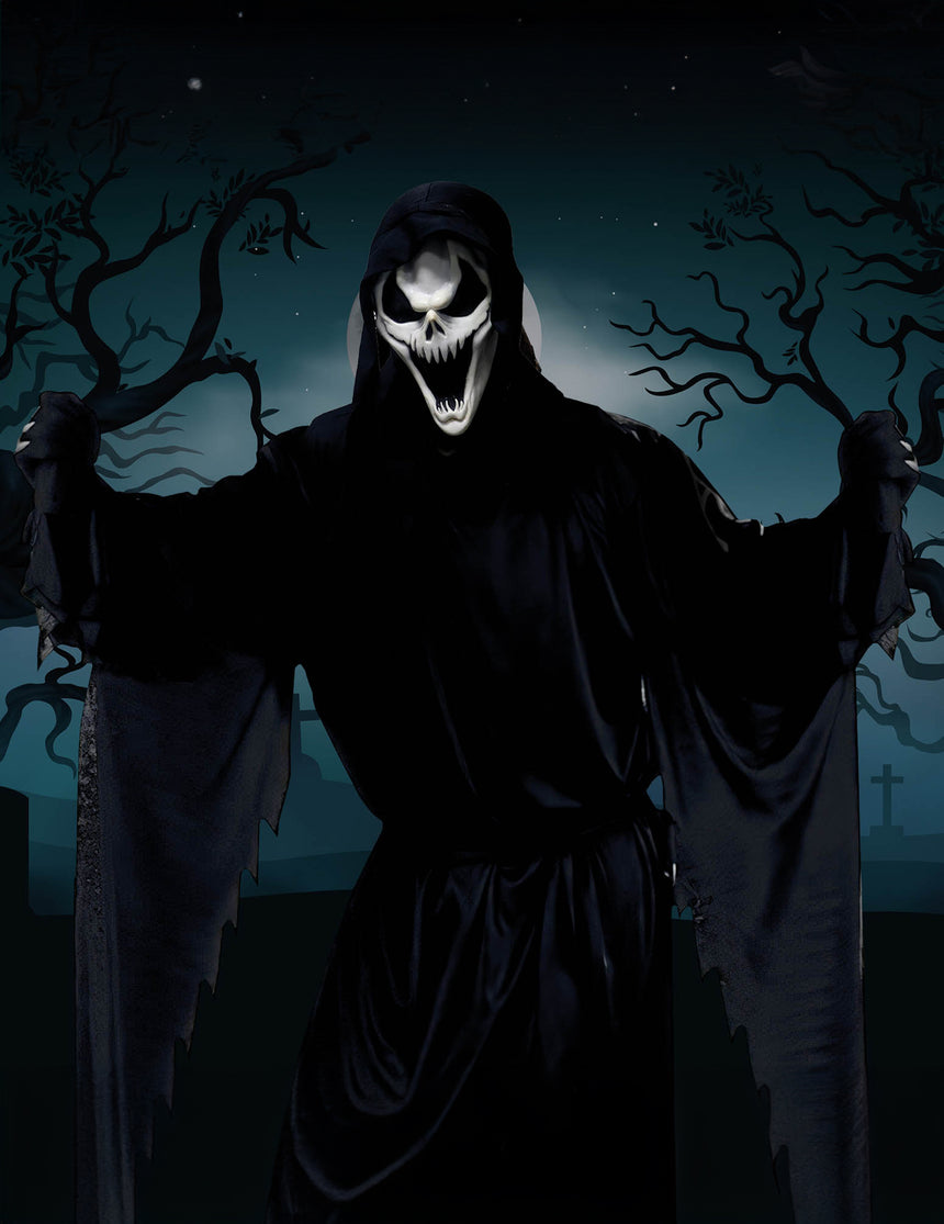 Masque latex dark skull
