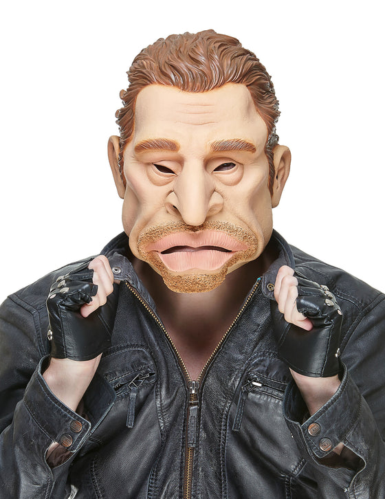 Masque humoristique en latex Johnny adulte