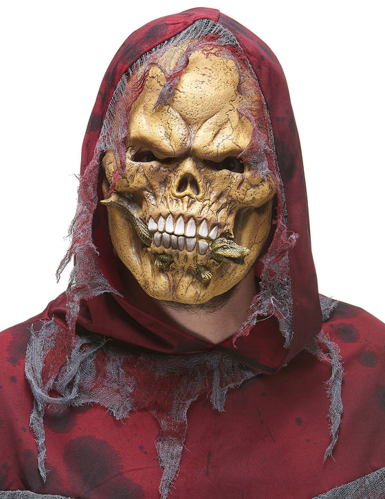 Masque latex squelette mangeur de reptiles adulte