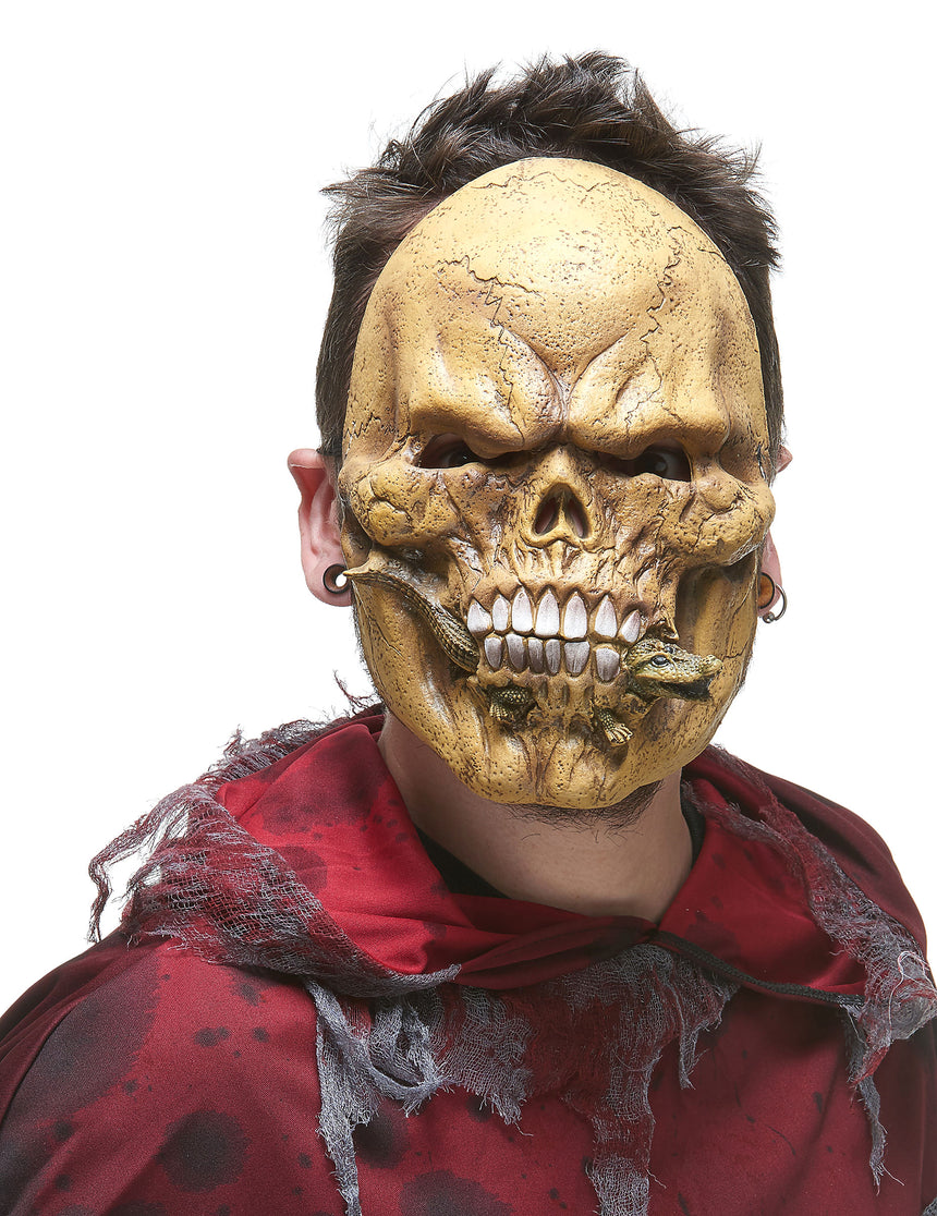 Masque latex squelette mangeur de reptiles adulte