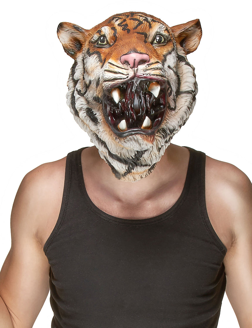 Masque latex tigre adulte