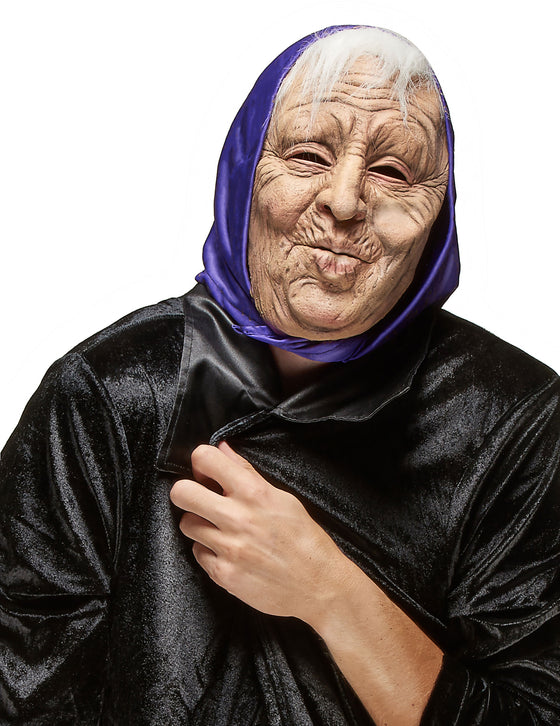 Masque latex vieille dame adulte