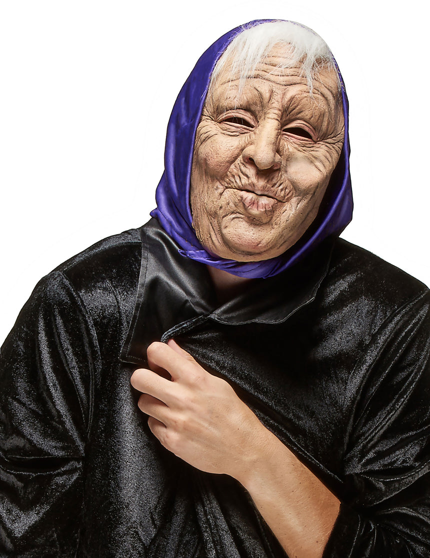Masque latex vieille dame adulte