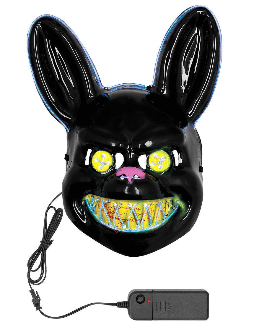 Masque LED lapin tueur adulte