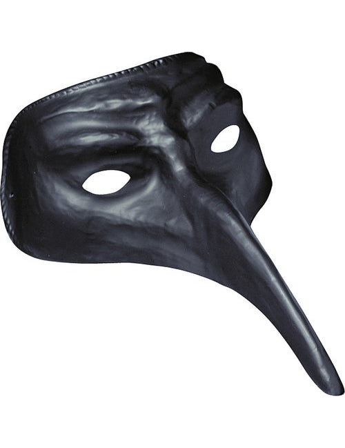 Masque long nez noir adulte
