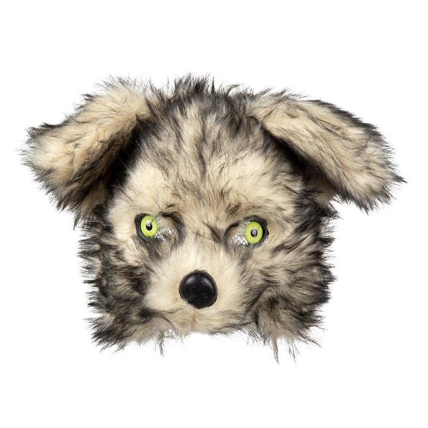 Masque loup-garou peluche adulte