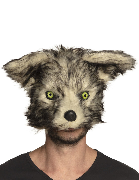 Masque loup-garou peluche adulte