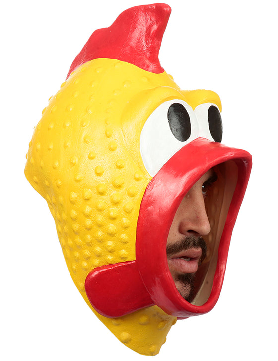 Masque poulet en plastique adulte