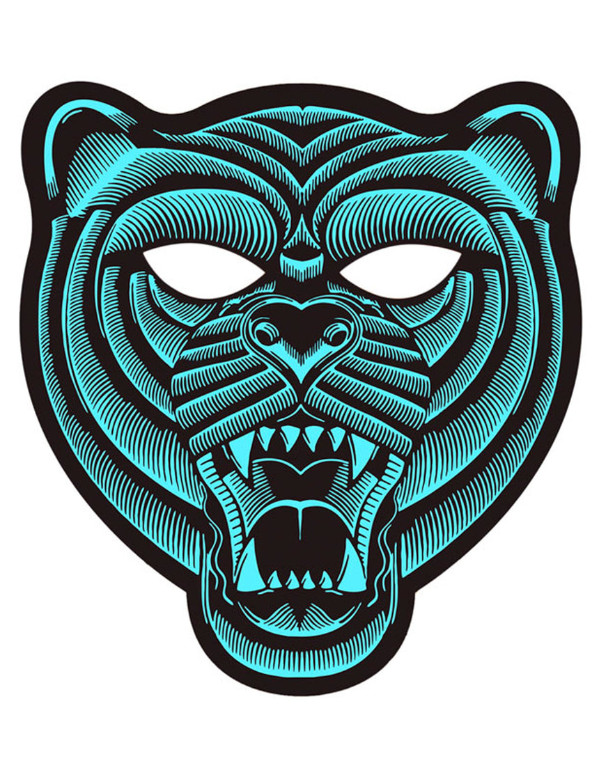 Masque tigre à LED réactives adulte
