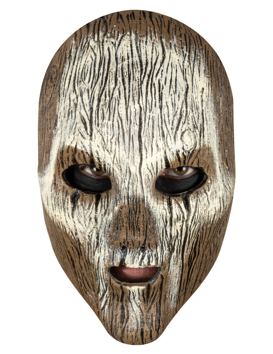 Masque vaudou effet bois adulte