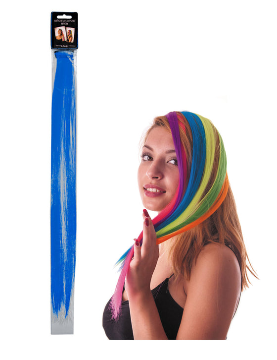 Mèche bleue à clipser pour cheveux