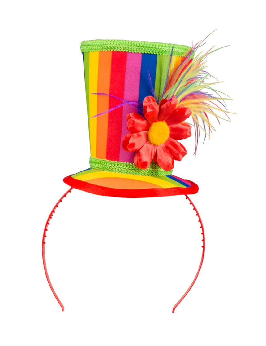 Mini chapeau haut de forme clown adulte