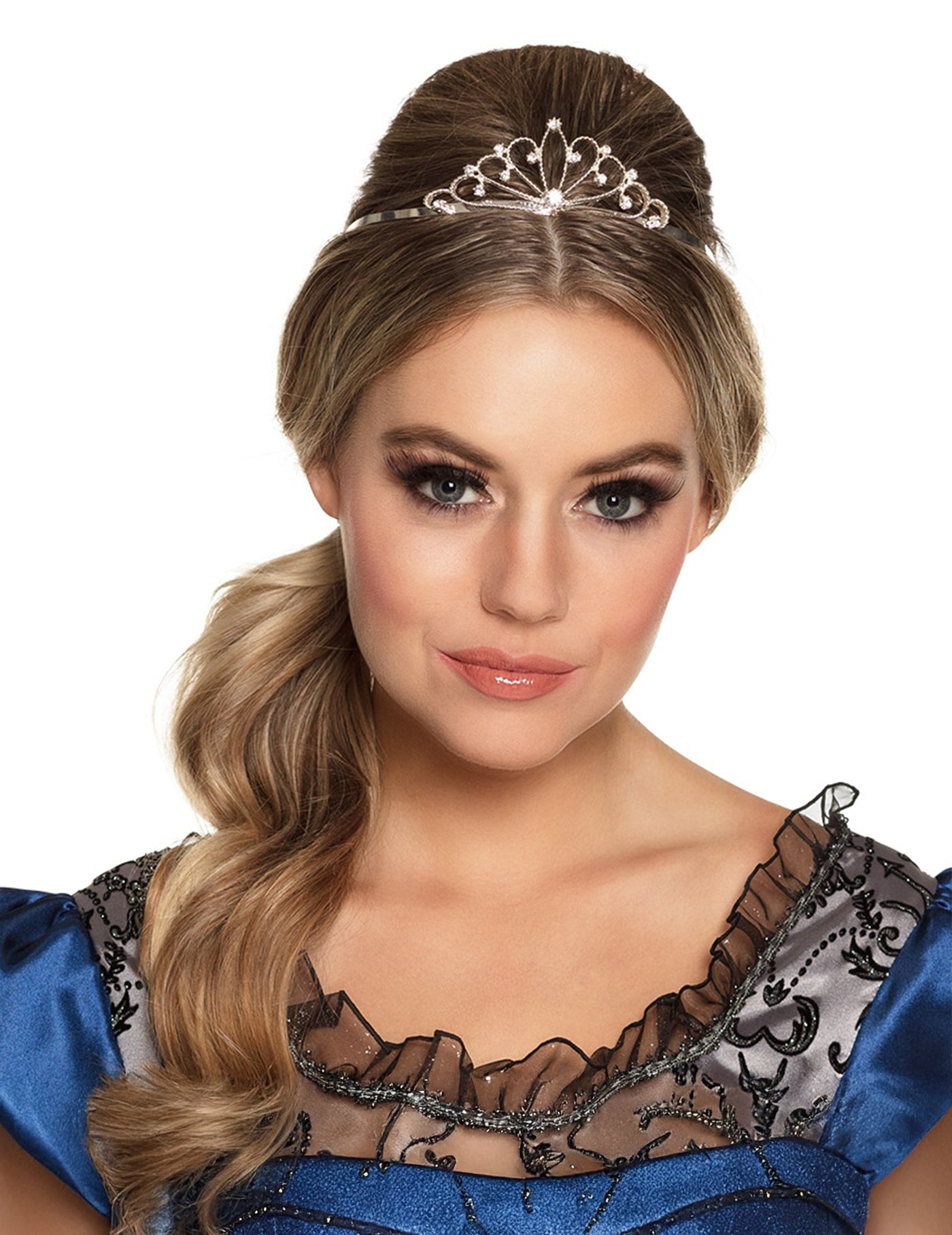 Mini couronne argentée femme
