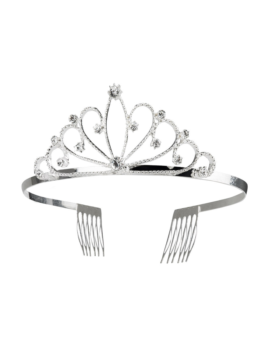 Mini couronne argentée femme