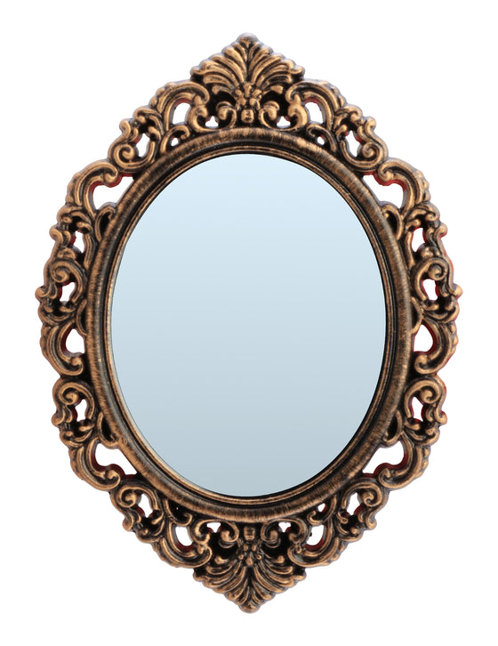 Miroir noir et bronze antique 40cm