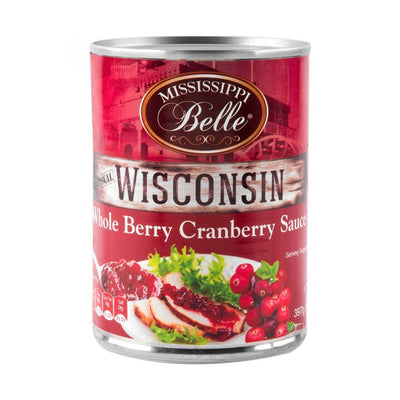 Mississippi Belle Sauce Jellied Wisconsin Berry Cranberry