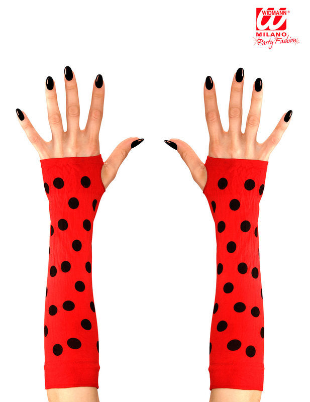 Mitaines longues coccinelle adulte
