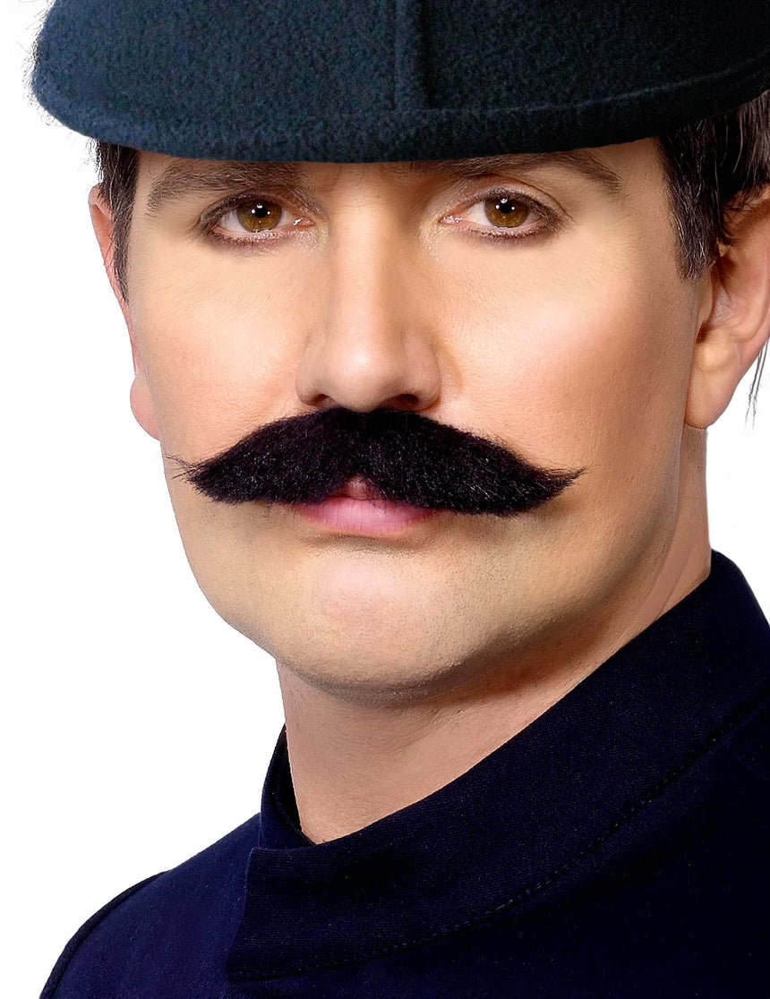 Moustache agent de police anglais adulte