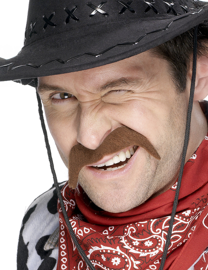 Moustache cowboy adulte