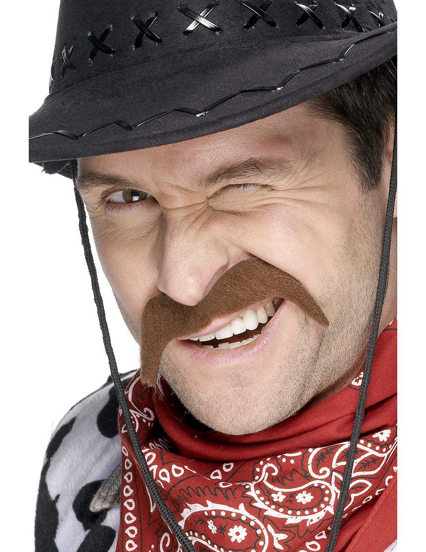 Moustache cowboy adulte