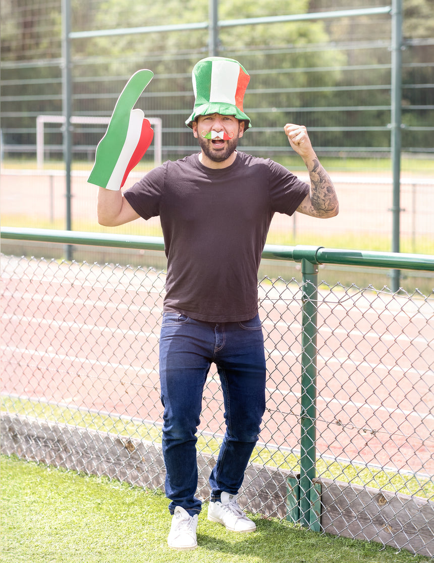 Moustache supporter Italie adulte