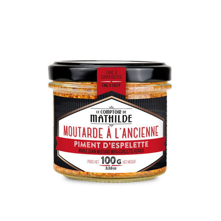 Moutarde à l'Ancienne au Piment d'Espelette - 100g