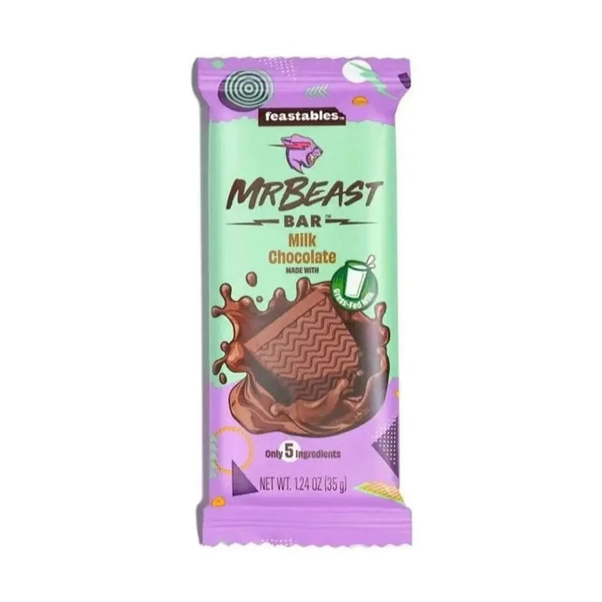Mr Beast Feastables Chocolate Bar Milk Chocolate Small