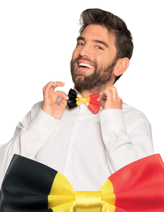 N?ud papillon supporter Belgique adulte