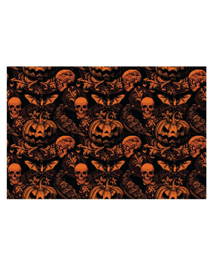 Nappe citrouille gothique 137 x 274 cm
