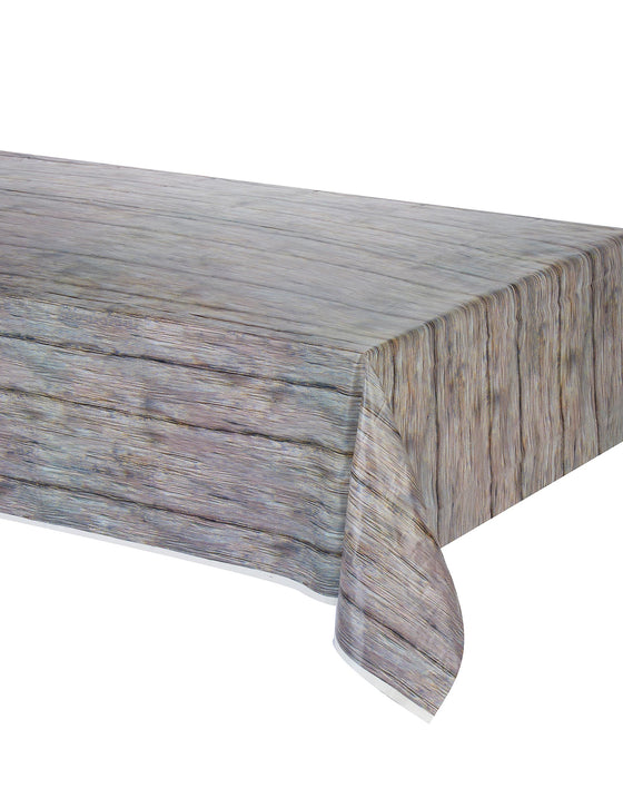 Nappe effet bois rustique 137 x 274 cm