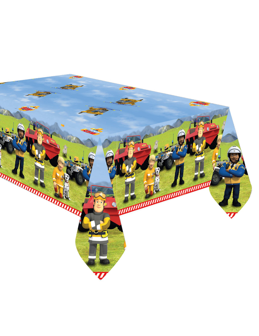 Nappe en papier Sam le Pompier 120 x 180 cm