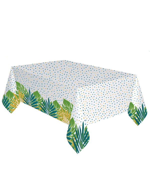 Nappe en papier tropical chic 120 x 180 cm