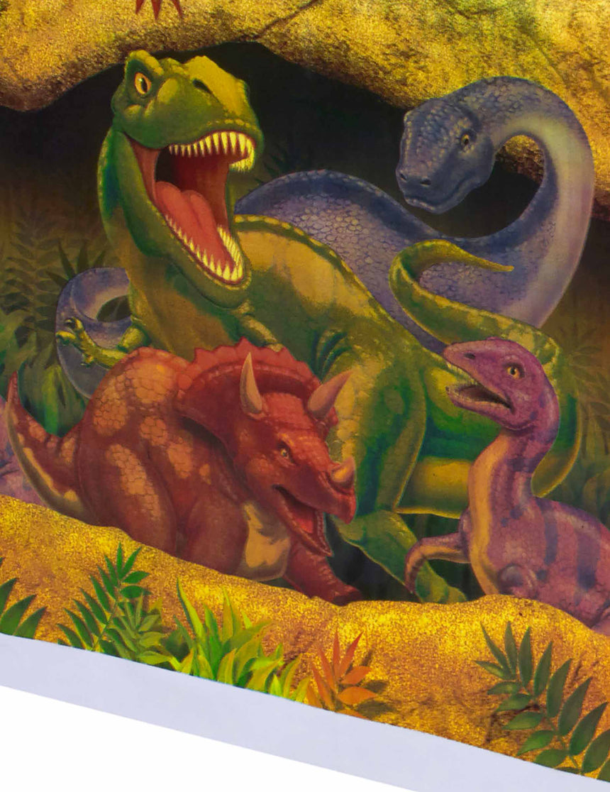 Nappe en plastique Anniversaire Dinosaures 137 x 274 cm