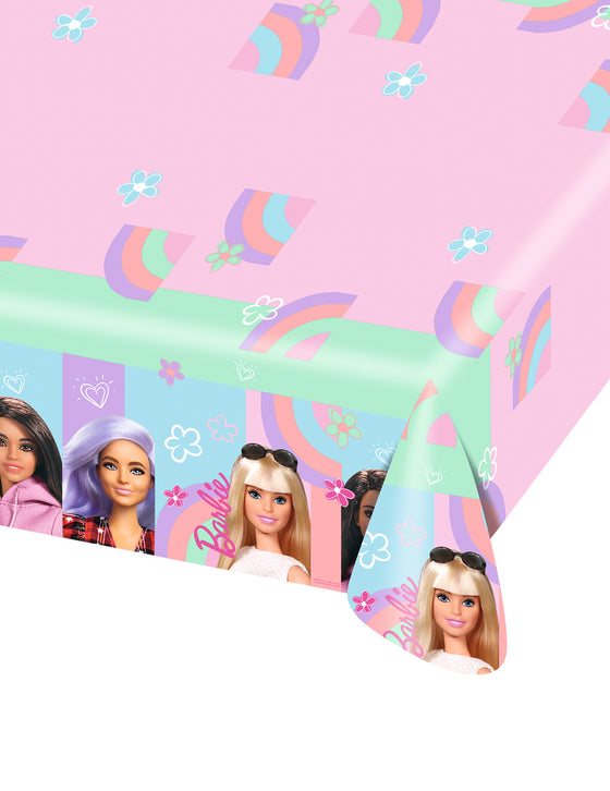 Nappe en plastique Barbie Sweet Life 120 x 180 cm