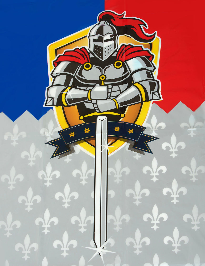 Nappe en plastique Chevaliers 130 x 180 cm