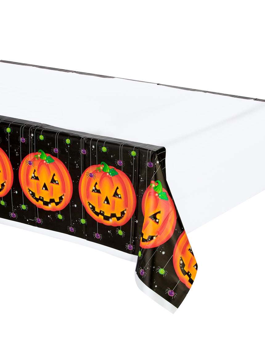 Nappe en plastique citrouille Halloween