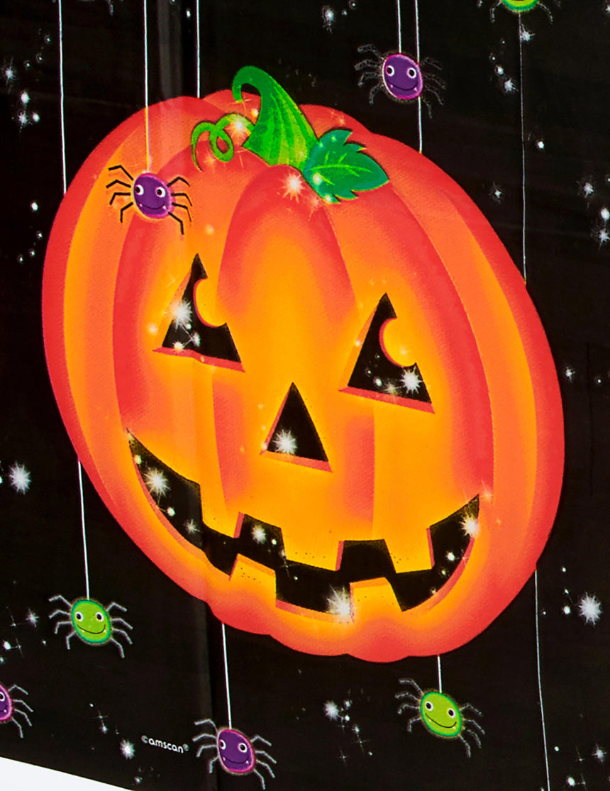 Nappe en plastique citrouille Halloween