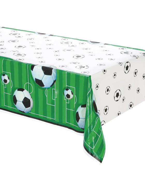 Nappe en plastique foot 213 x 137 cm anniversaire